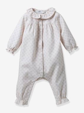 -Floral Sleepsuit for Babies, CYRILLUS