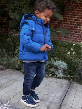 Hooded Jacket with Detachable Sleeves, Polar Fleece Lining, for Boys  - vertbaudet enfant