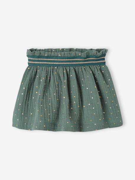Christmas Gift Box 'Adoré' for Babies: Skirt, Headband & Embroidered Clutch Bag emerald green - vertbaudet enfant 