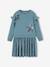 Robe de fête bi-matière fille étoiles en sequins fille bleu grisé+rose - vertbaudet enfant 