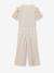 Occasion Wear Lamé Jumpsuit with Bubble Sleeves & Ruffles for Girls gold - vertbaudet enfant 