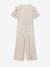 Occasion Wear Lamé Jumpsuit with Bubble Sleeves & Ruffles for Girls gold - vertbaudet enfant 