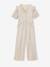 Occasion Wear Lamé Jumpsuit with Bubble Sleeves & Ruffles for Girls gold - vertbaudet enfant 