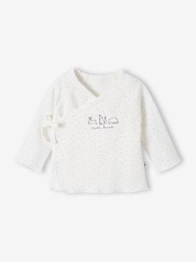 Wrap-Over Jacket in Organic Cotton for Newborn Baby  - vertbaudet enfant