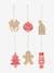 Lot de 6 décorations de Noël effet biscuit à suspendre blanc - vertbaudet enfant 