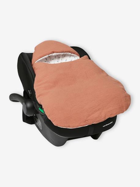 Transformable Baby Nest in Cotton Gauze cappuccino+ecru+printed beige+Sage+terracotta - vertbaudet enfant 
