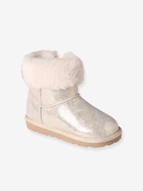 Boots enfant fille fourrées zippées  - vertbaudet enfant