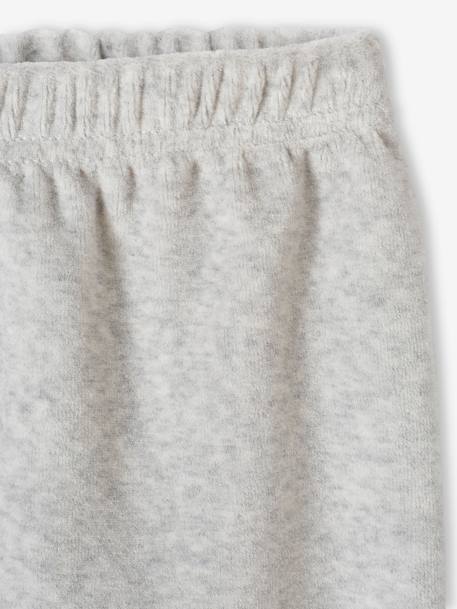 Pyjama de Noël en velours bébé gris chiné - vertbaudet enfant 