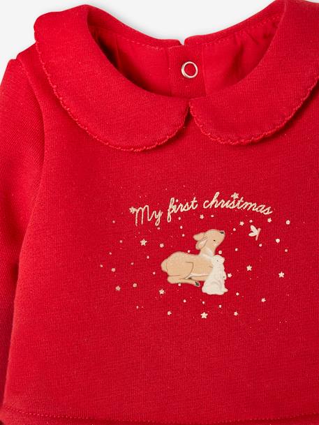 Christmas Combo: Dress, Headband & Tights for Babies red - vertbaudet enfant 