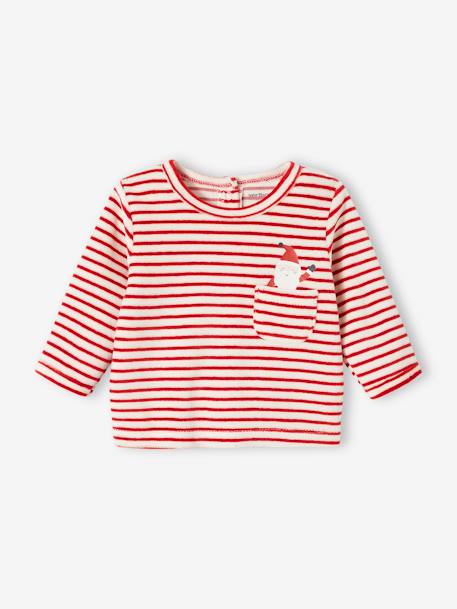 Christmas Velour Pyjamas for Babies marl grey - vertbaudet enfant 