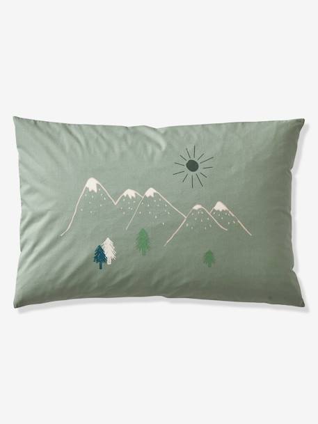 Children's Duvet Cover + Pillowcase Set, Nomad printed green - vertbaudet enfant 