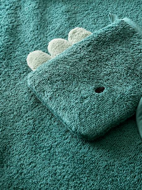 Cape de bain et gant DRAGON vert - vertbaudet enfant 