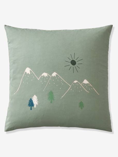 Children's Duvet Cover + Pillowcase Set, Nomad printed green - vertbaudet enfant 
