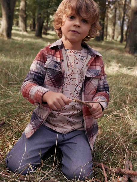 Prehistoric Graphic Top for Boys beige - vertbaudet enfant 