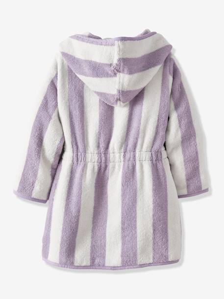 Striped Bathrobe for Children, Transat striped violet+striped yellow - vertbaudet enfant 