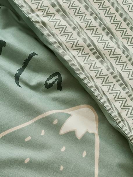 Children's Duvet Cover + Pillowcase Set, Nomad printed green - vertbaudet enfant 