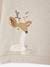 Christmas Special Deer Sweatshirt with Shiny & Sequin Details for Girls marl beige - vertbaudet enfant 