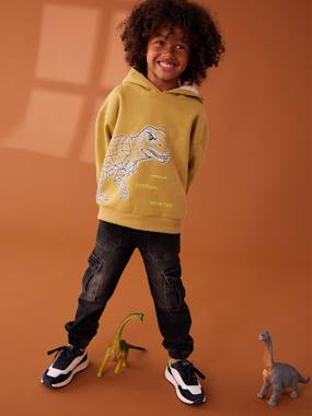 -Pull-On Cargo-Type Denim Trousers for Boys