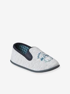 Shoes-Boys Footwear-Elasticated Slippers in Canvas for Children