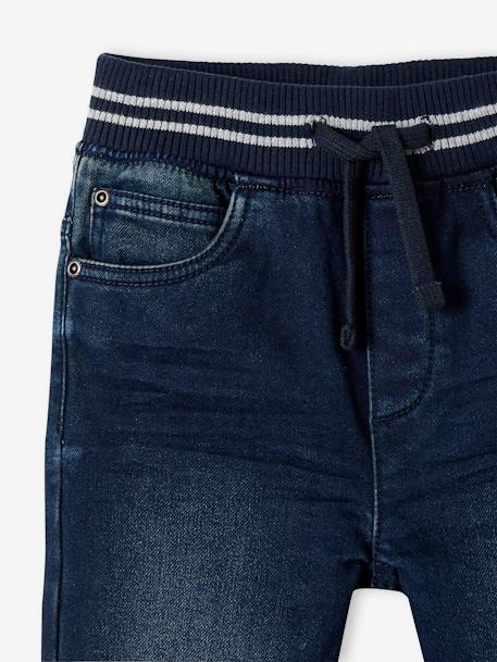 Trousers in Denim-Effect Fleece, Warm Interior brut denim+Denim Blue - vertbaudet enfant 