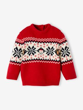 Christmas Special Jacquard Knit Jumper for Babies, Family Capsule Collection  - vertbaudet enfant