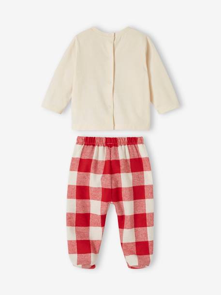 Pyjama bébé spécial Noël capsule famille écru - vertbaudet enfant 
