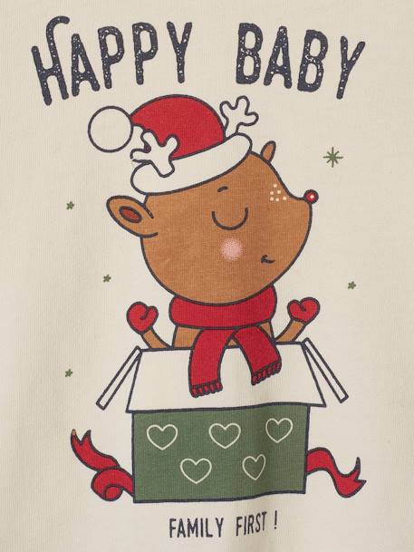 Pyjama bébé spécial Noël capsule famille écru - vertbaudet enfant 