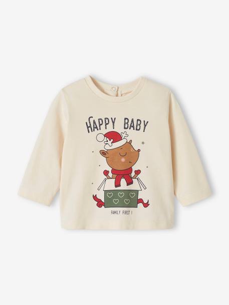 Pyjamas for Babies, Christmas Special Family Capsule ecru - vertbaudet enfant 