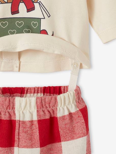 Pyjama bébé spécial Noël capsule famille écru - vertbaudet enfant 