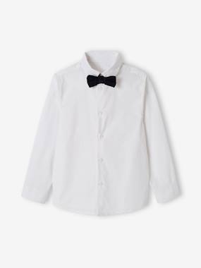 Christmas Combo: Shirt + Bow Tie, in Velour, for Boys  - vertbaudet enfant