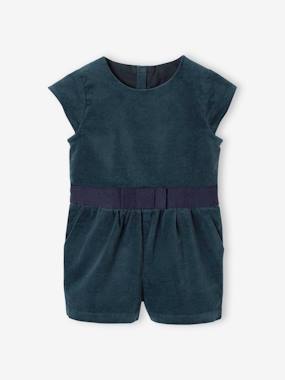 Baby-Dungarees & All-in-ones-Velvet Playsuit for Babies