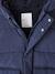 Padded Coat with Hood & Sherpa Lining for Boys navy blue - vertbaudet enfant 