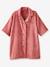 Peignoir Oversize enfant uni avec coton recyclé, personnalisable bois de rose+vert sapin - vertbaudet enfant 
