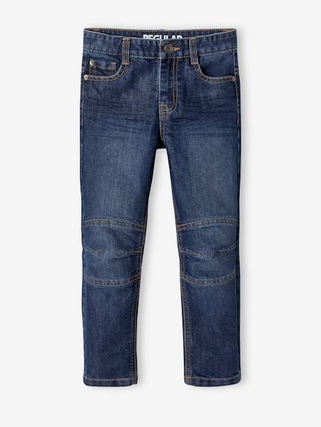 Jean garçon droit MorphologiK FIN waterless denim brut+stone - vertbaudet enfant 