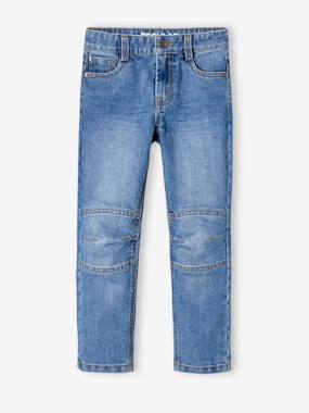 NARROW Hip, MorphologiK Indestructible Straight Leg "Waterless" Jeans  - vertbaudet enfant