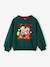 Christmas Special Mickey & Minnie Mouse® Sweatshirt by Disney for Girls fir green - vertbaudet enfant 