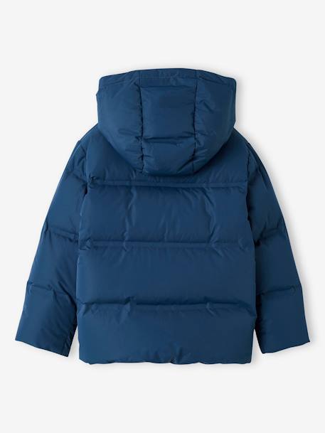 Hooded Feather & Down Jacket for Boys blue - vertbaudet enfant 