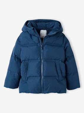 Boys-Coats & Jackets-Hooded Feather & Down Jacket for Boys