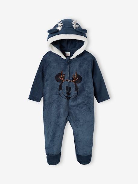 Christmas Special Disney® Mickey Mouse Onesie for Baby Boys navy blue - vertbaudet enfant 