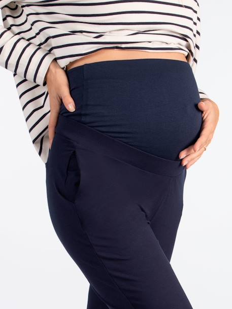 Jersey Knit Maternity Trousers with High Belly Band, Clément by