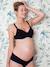 Soutien-gorge de grossesse et allaitement en coton bio et dentelle Biotiful Lace ENVIE DE FRAISE noir - vertbaudet enfant 