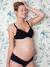 Soutien-gorge de grossesse et allaitement en coton bio et dentelle Biotiful Lace noir - vertbaudet enfant 