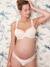 Maternity & Nursing Special Bra, Lined in Organic Cotton, Icone by ENVIE DE FRAISE beige+white - vertbaudet enfant 