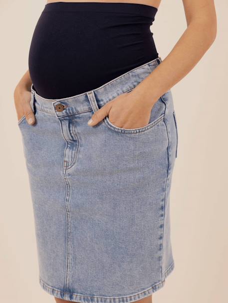 Denim Skirt for Maternity, June by ENVIE DE FRAISE stone - vertbaudet enfant 