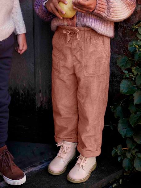 Boots lacées et zippées fille collection maternelle rose - vertbaudet enfant 