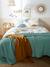 Honeycomb / Waffle Bedspread BLUE MEDIUM SOLID+RED DARK SOLID - vertbaudet enfant 