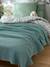 Honeycomb / Waffle Bedspread BLUE MEDIUM SOLID+RED DARK SOLID - vertbaudet enfant 