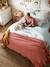 Honeycomb / Waffle Bedspread BLUE MEDIUM SOLID+RED DARK SOLID - vertbaudet enfant 