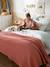 Honeycomb / Waffle Bedspread BLUE MEDIUM SOLID+RED DARK SOLID - vertbaudet enfant 