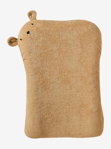 Set of 2 Changing Mattress Covers, Animals, in Towelling blush+grey blue+hazel+multicoloured+pecan nut - vertbaudet enfant 